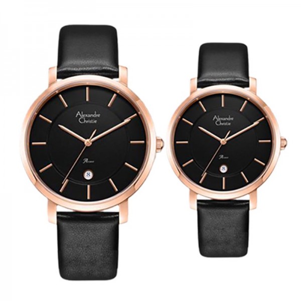 Alexandre Christie AC 8666 Rosegold Black MDLRGBA LDLRGBA